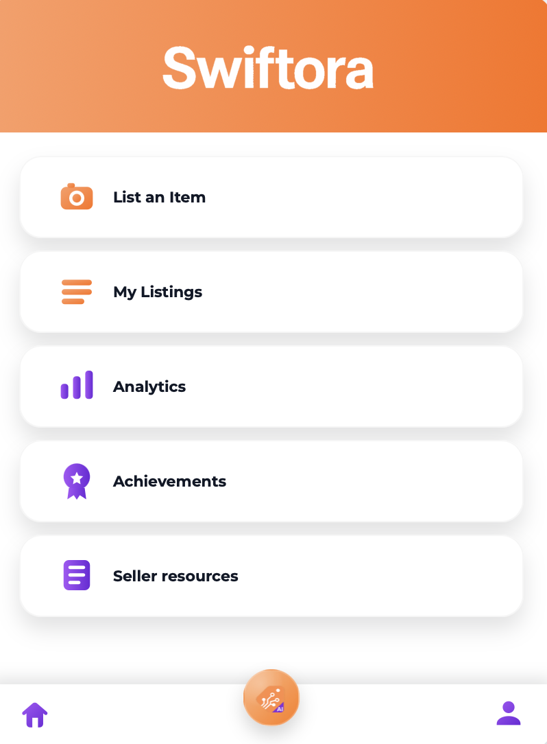 Swiftora app demo screen